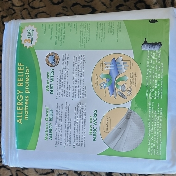 King Mattress Guard. Allergy relief mattress protector. - Picture 4 of 5